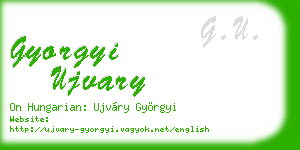 gyorgyi ujvary business card