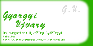 gyorgyi ujvary business card